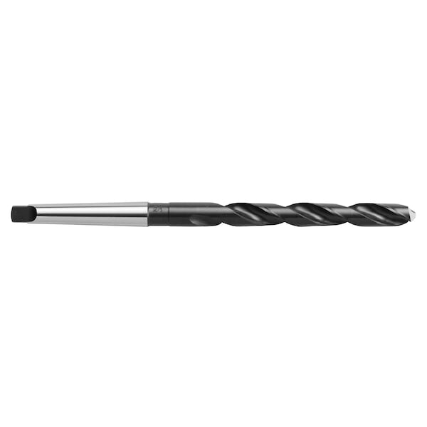 Regular Length Taper Shank HSS Drill W/ Black Oxide - 5/8in